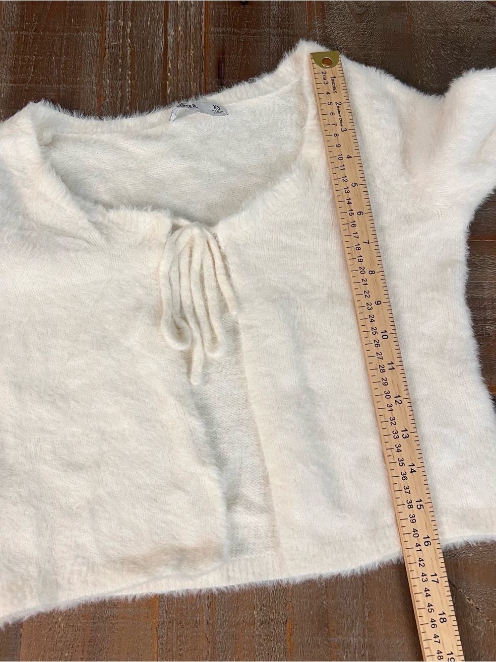 Hollister Fuzzy Women's white Cardigan size Xsmall - Picture 7 of 7